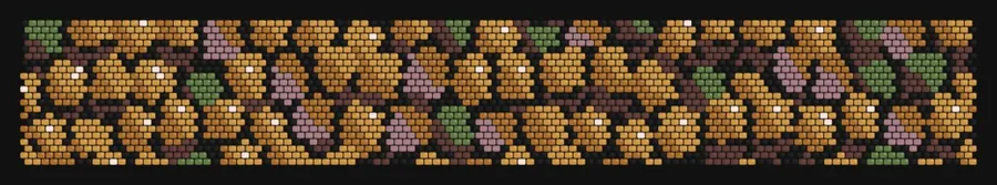 Basalt Columns — Sunset bead pattern preview