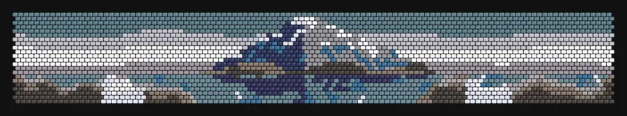 Kirkjufell — Winter bead pattern preview