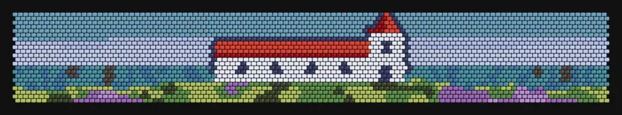 Vík Church bead pattern preview