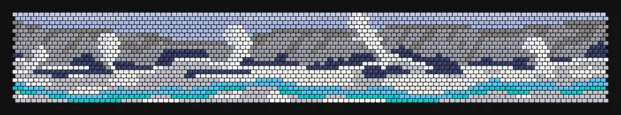 Steam Valley — Winter bead pattern preview