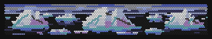 Jökulsárlón Icebergs — Winter Dusk bead pattern preview