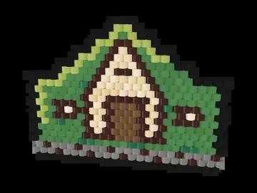 Icelandic Turf House bead pattern preview