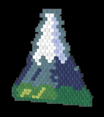 Kirkjufell Peak bead pattern preview