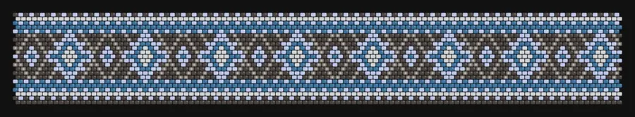 Fair Isle — Fjord Frost bead pattern preview