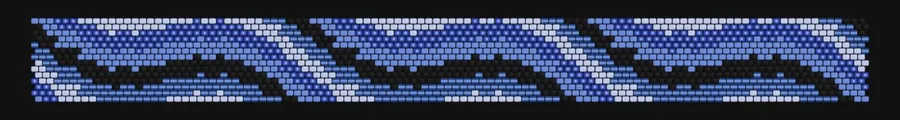 Magma Flow — Lapis bead pattern preview
