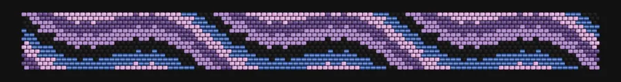 Magma Flow — Amethyst bead pattern preview
