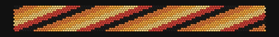 Aurora Drift — Solar Flare bead pattern preview