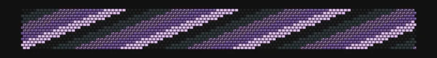 Aurora Drift — Violet bead pattern preview