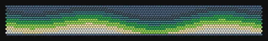 Aurora Ladder bead pattern preview