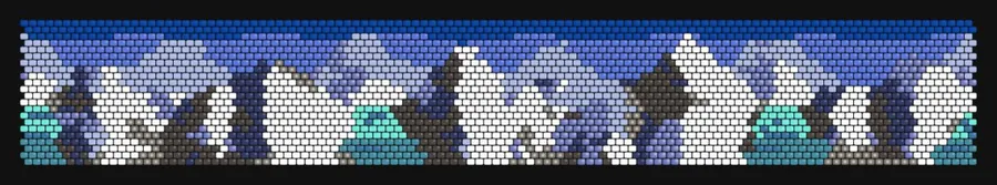 Glacier Peaks bead pattern preview
