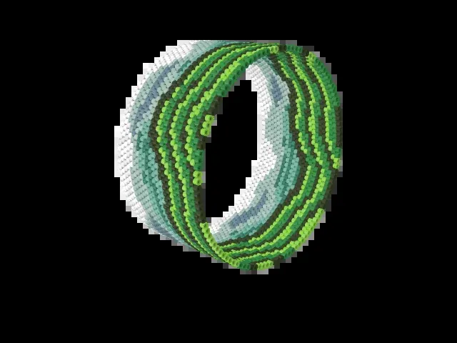 Darjeeling Tea Hills in Mist bead bracelet pattern preview
