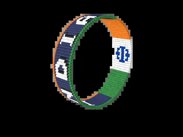 INDIA bead bracelet pattern preview