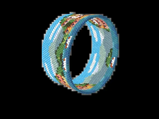 Amalfi Coast bead bracelet pattern preview
