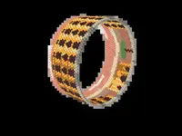 Colosseum and Roman Remains bead bracelet pattern, colour version 2