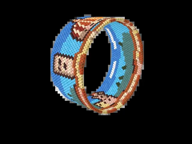 Florence Duomo bead bracelet pattern preview