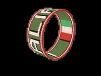 ITALIA bead bracelet pattern, colour version 2