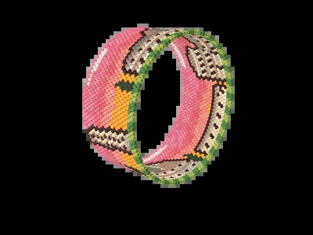 Leaning Tower of Pisa bead bracelet pattern preview