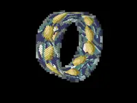 Lemon Grove bead bracelet pattern, colour version 3