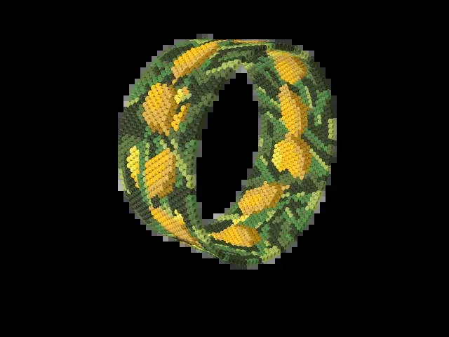 Lemon Grove bead bracelet pattern preview