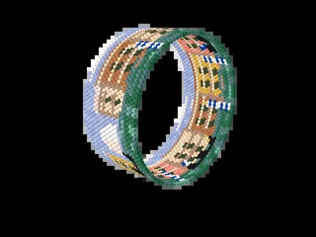 Venice Grand Canal bead bracelet pattern preview