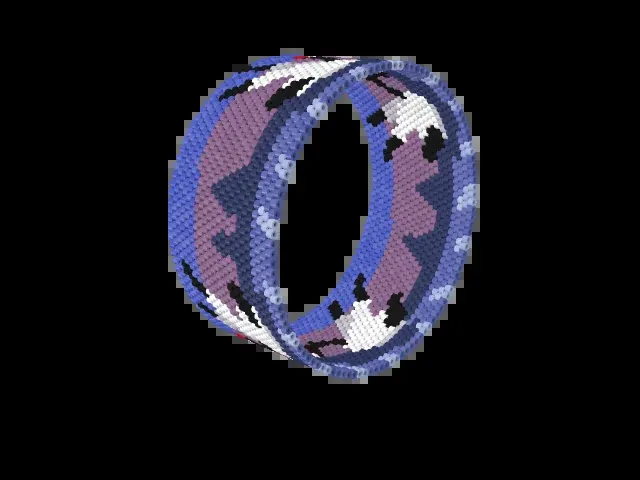 Crane Courtship Dance bead bracelet pattern preview