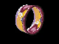 Great Wave bead bracelet pattern, colour version 2