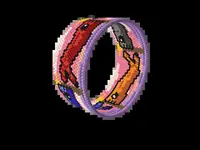 Koinobori bead bracelet pattern, colour version 2