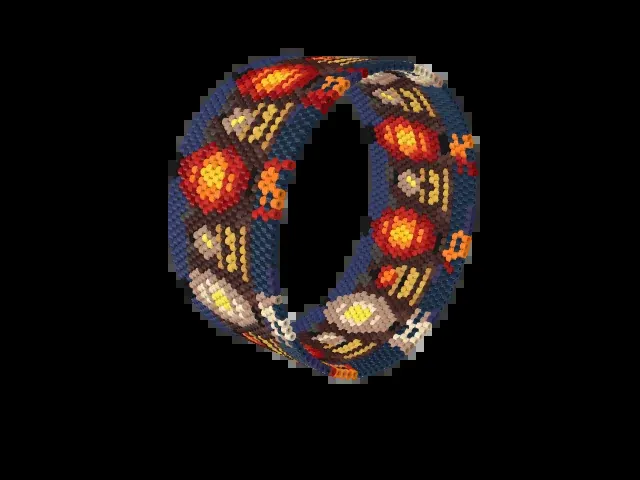 Lantern Alley bead bracelet pattern preview