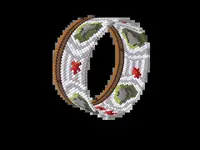 Zen Garden bead bracelet pattern, colour version 2