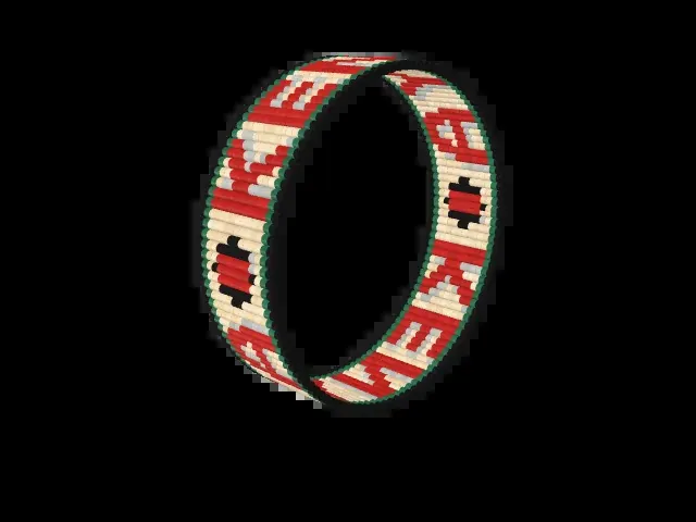 KENYA bead bracelet pattern preview