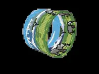 Kilimanjaro from Amboseli bead bracelet pattern, colour version 4
