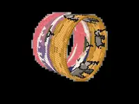 Kilimanjaro from Amboseli bead bracelet pattern, colour version 2