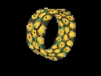 Marigold Garland bead bracelet pattern, colour version 2