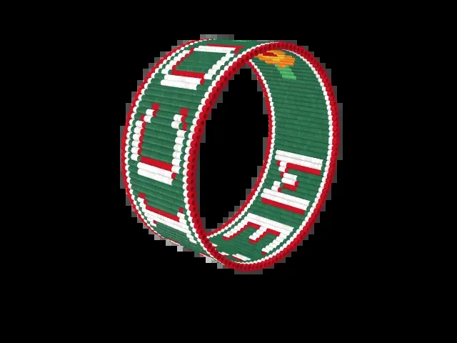 MEXICO bead bracelet pattern preview