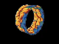 Bougainvillea Wall bead bracelet pattern, colour version 2