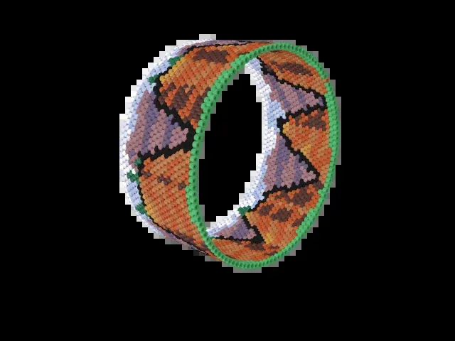 Copper Canyon bead bracelet pattern preview