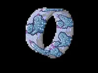 Nopal Garden bead bracelet pattern, colour version 2