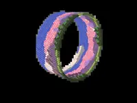 Popocatepetl bead bracelet pattern, colour version 2