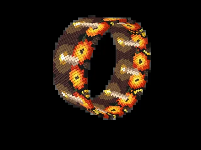 Candlelit Ofrenda bead bracelet pattern preview