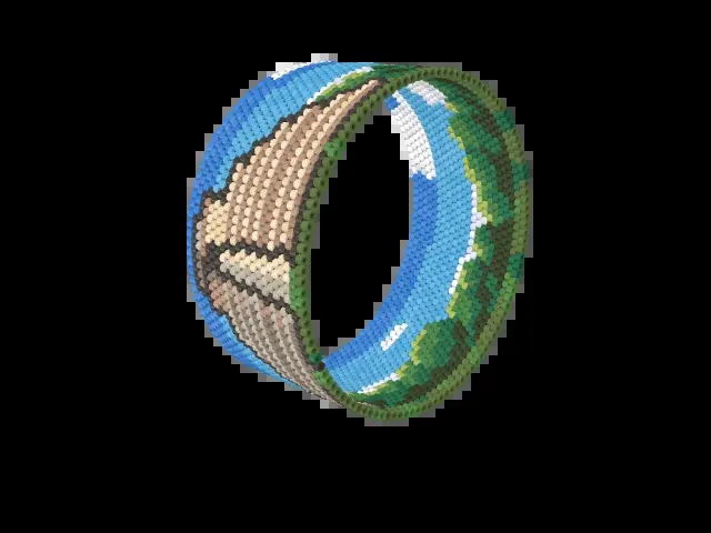 Chichén Itzá bead bracelet pattern preview