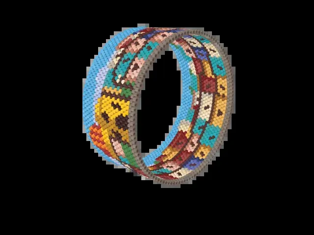 Guanajuato Hillside bead bracelet pattern preview