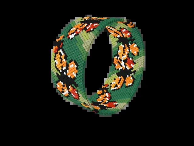 Monarch Sanctuary bead bracelet pattern preview