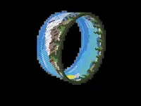 Pico de Orizaba Sunrise bead bracelet pattern, colour version 3