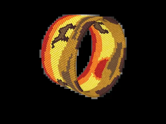 Sahara Camel Caravan bead bracelet pattern preview