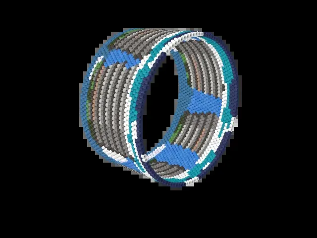 Punakaiki Pancake Rocks bead bracelet pattern preview