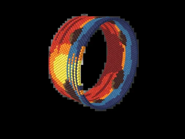 Midnight Sun bead bracelet pattern preview