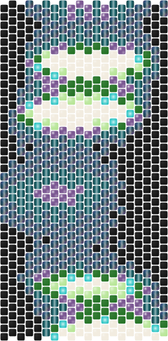 Aurora Borealis — Peyote bead pattern