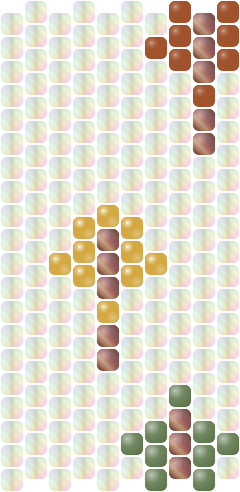 Autumn Leaves — Peyote bead pattern