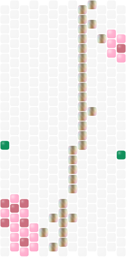 Cherry Blossom Branch — Peyote bead pattern