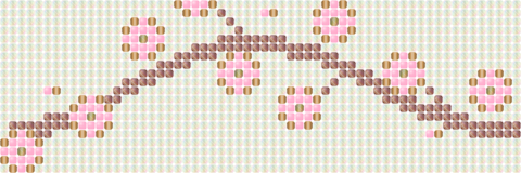 Cherry Blossom — Loom bead pattern